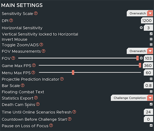 KovaaK's Settings - Main | KovaaK's Wiki
